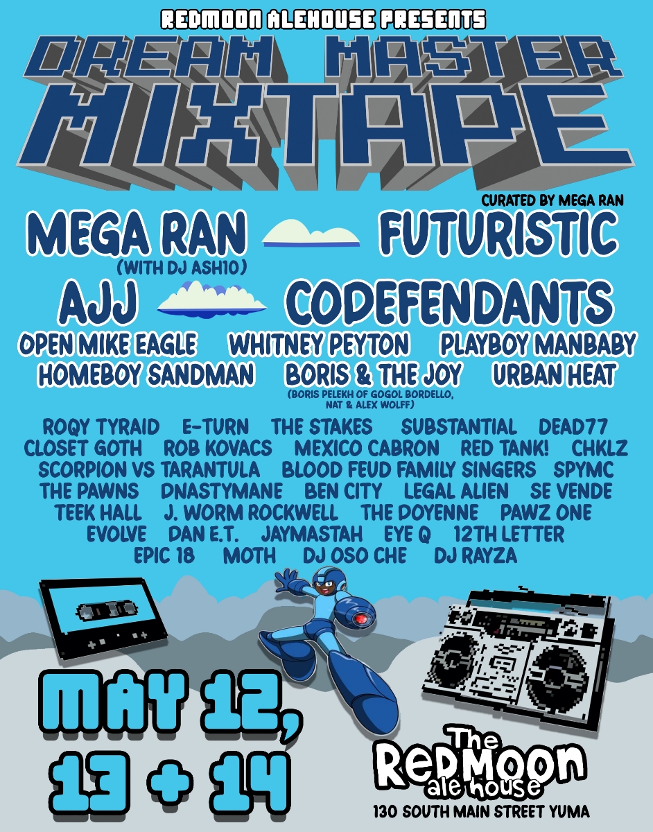 Mega Ran’s curated music fest May 12-14 in Yuma AZ